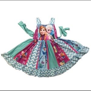 Frozen Elsa Anna Cute Twirl Dress